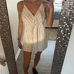 She + Sky Striped Flowy Romper